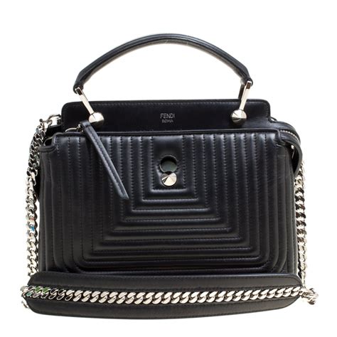 fendi dotcom click shoulder bag quilted|Fendi DotCom Click Shoulder Bag Quilted Leather .